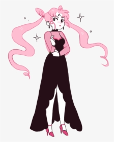 Black Lady, Black Moon And Cute - Beautiful Evil Anime Girl, HD Png Download, Transparent PNG