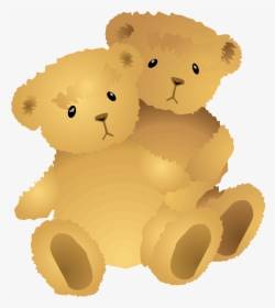 Two Hugging Bears Care Bears - Pink Teddy Bear Clip Art, HD Png Download, Transparent PNG