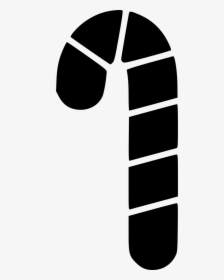 Candy Candy Cane Christmas Decoration New Ornament - Black-and-white, HD Png Download, Transparent PNG