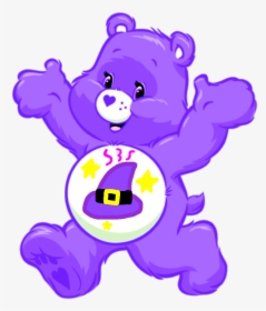 purple care bear drawing