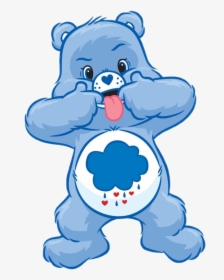 Grumpy Bear Care Bear Clipart , Png Download - Sad Blue Care Bear, Transparent Png, Transparent PNG