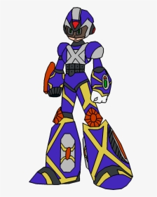 Mega Man X S Riot Armor - Cartoon, HD Png Download, Transparent PNG