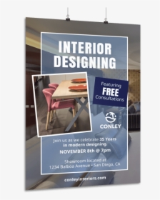 Interior Design Consultation Poster Template Preview - Interior Designing Poster, HD Png Download, Transparent PNG
