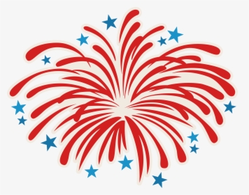 Fireworks Clipart Fire Cracker - Transparent 4th Of July Fireworks, HD Png Download, Transparent PNG