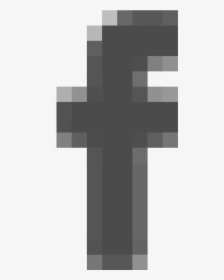 Facebook Icon - Cross - Monochrome, HD Png Download, Transparent PNG