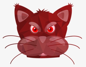 Transparent Triangle Eye Png - Cute Cartoon Cat Face, Png Download, Transparent PNG