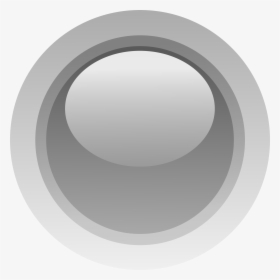 Led Circle Grey Clip Arts - Led Grey, HD Png Download, Transparent PNG