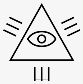 Eye Of Providence Coloring Page - Circle, HD Png Download, Transparent PNG
