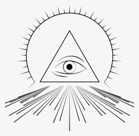 Transparent Pyramid Eye Clipart - All Seeing Eye Vector Transparent, HD Png Download, Transparent PNG