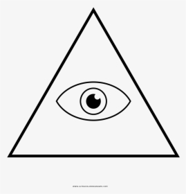 Eye Of Providence Coloring Page - Circle, HD Png Download, Transparent PNG