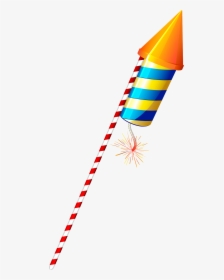 Colorful Diwali Fireworks Firecracker Sparkler Cartoon - Diwali Crackers Rocket Png, Transparent Png, Transparent PNG