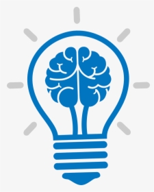 Light Brain Incandescent Bulb Cartoon Icon Clipart - Smart Brain Light Png, Transparent Png, Transparent PNG