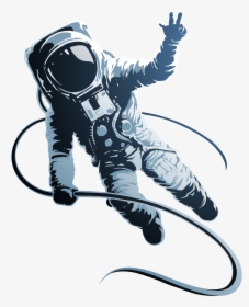 Transparent Spaceman Png - Astronaut Illustration Png, Png Download, Transparent PNG