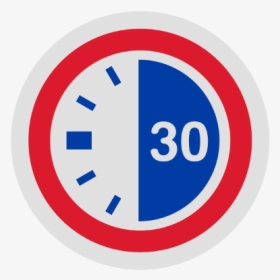 Clock Icon - 30 Min Clock Icon, HD Png Download, Transparent PNG
