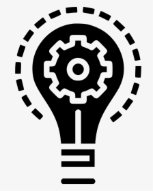 Bulb Idea Imagination Light Innovation Setting Gear - Modernization Icon, HD Png Download, Transparent PNG