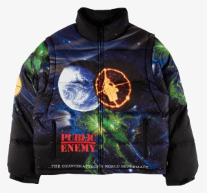 Supreme Udc Public Enemy Puffy Jacket Ss - Fear Of A Black Planet, HD Png Download, Transparent PNG
