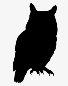 Pin By Kristena Organo On C16 Animal Project - Silhouette Owl Clipart Black And White, HD Png Download, Transparent PNG