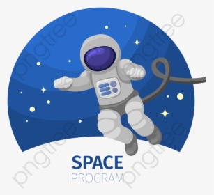Transparent Astronaut Vector Png - Cartoon Astronauts In Space, Png Download, Transparent PNG
