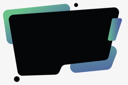 Black Banner With Green Blue Gradient Abstract - Flat Panel Display, HD Png Download, Transparent PNG