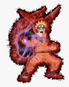 Naruto Con Artwork Nine-tailed Naruto - Nine Tails Naruto Full Body, HD Png Download, Transparent PNG