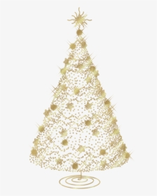 Christmas Tree Clip Art Transparent Background - Christmas Gold Tree Png, Png Download, Transparent PNG