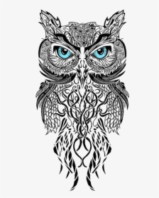 Download Tattooing Owl Black And Gray Tattoo Ruin Piercing - Owl Tattoo Designs, HD Png Download, Transparent PNG