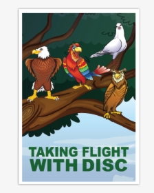 Taking Flight With Disc - Illustration, HD Png Download, Transparent PNG