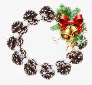 Christmas Frames, Christmas Photos, Christmas Wreaths, - Transparent Background Christmas Round Frame, HD Png Download, Transparent PNG