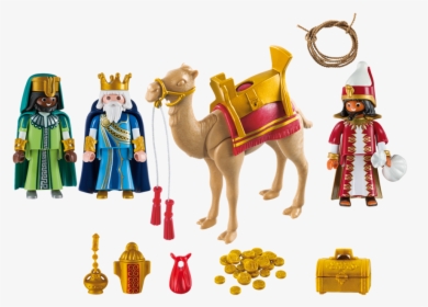 Playmobil Christmas Three Wise Kings/men - Mirre Wierook En Goud, HD Png Download, Transparent PNG