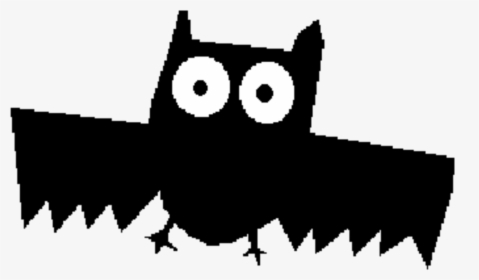 Owl,bat,silhouette - Nickelodeon Bat, HD Png Download, Transparent PNG