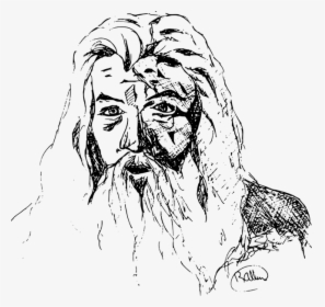 Wise Man Png Transparent - Lord Of The Rings Line Art, Png Download, Transparent PNG