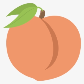 Transparent Emoji Peach Png - Cartoon Peach Transparent Background, Png Download, Transparent PNG