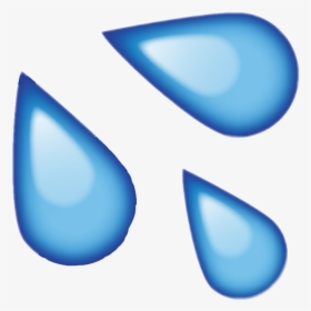 Water Wateremoji Whatsapp Emoji Emojis Emojiface Emojis - Gotas De Agua Emoji, HD Png Download, Transparent PNG