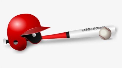 Remix Of Baseball By Gnokii Clip Arts - Baseball Helmet And Bat, HD Png Download, Transparent PNG