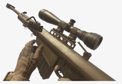 Barrett Call Of Duty - Barrett 50 Cal Cod 4 Scoped, HD Png Download, Transparent PNG