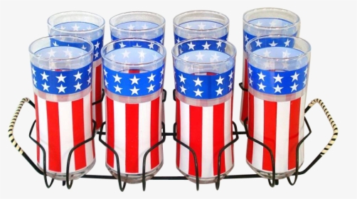 Libbey Set Patriotic Stars And Stripes Glass Tumblers - Old Fashioned Glass, HD Png Download, Transparent PNG