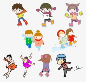 Skate Clipart Cool Person - Winter Games Clipart, HD Png Download, Transparent PNG