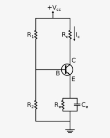 Transparent White Divider Line Png - Fixed Bias Circuit Diagram, Png Download, Transparent PNG