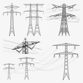 Wire Electric Power Transmission High Electricity Overhead - Transmission Line 500 Kv, HD Png Download, Transparent PNG