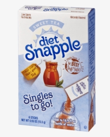 Diet Snapple Sweet Tea Singles To Go - Iced Tea, HD Png Download, Transparent PNG