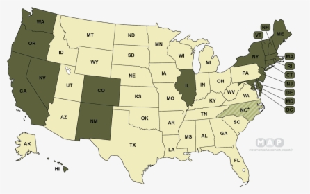 States In Green Have Laws On The Books Banning Conversion - Conversion Therapy Legal, HD Png Download, Transparent PNG