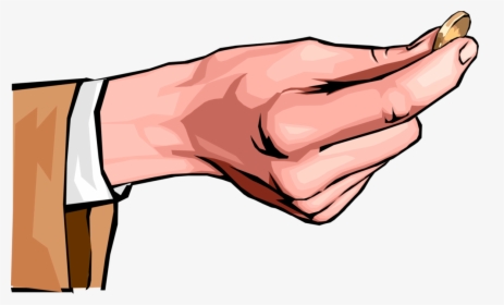 Coin Clipart Hand Holding - Hands Coins Png, Transparent Png, Transparent PNG