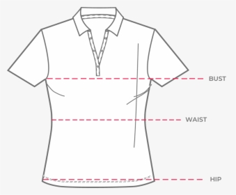 Polo Shirt - Measure Bust On Shirt, HD Png Download, Transparent PNG