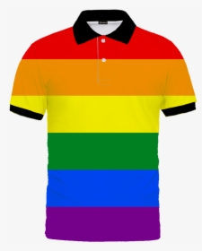 Top Name Brand Polo Shirts - Gay Pride Polo Shirt, HD Png Download, Transparent PNG