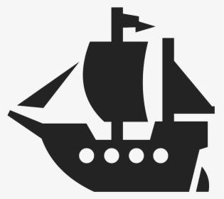 Black Transparent Ship Png, Png Download, Transparent PNG