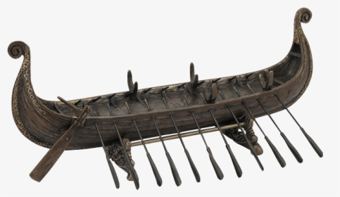 Viking Boat Statue - Viking Longship Oars, HD Png Download, Transparent PNG