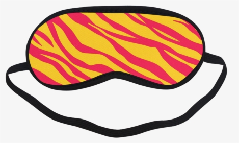 Red On Orange Zebra Stripes Sleeping Mask - Funny Sleeping Eye Mask Design, HD Png Download, Transparent PNG