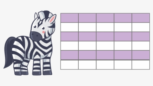 Highlight Every Other Row In Excel Zebra Stripe - Zebra, HD Png Download, Transparent PNG