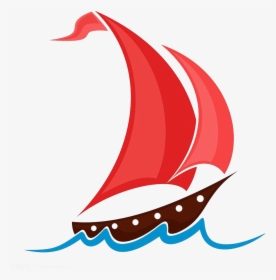 Viking Ship Clipart Beached - Boat Sailing Drawing, HD Png Download, Transparent PNG