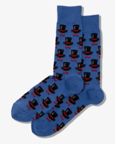 Men S Top Hat And Bow Tie Socks   Class Slick Lazy - Sock, HD Png Download, Transparent PNG